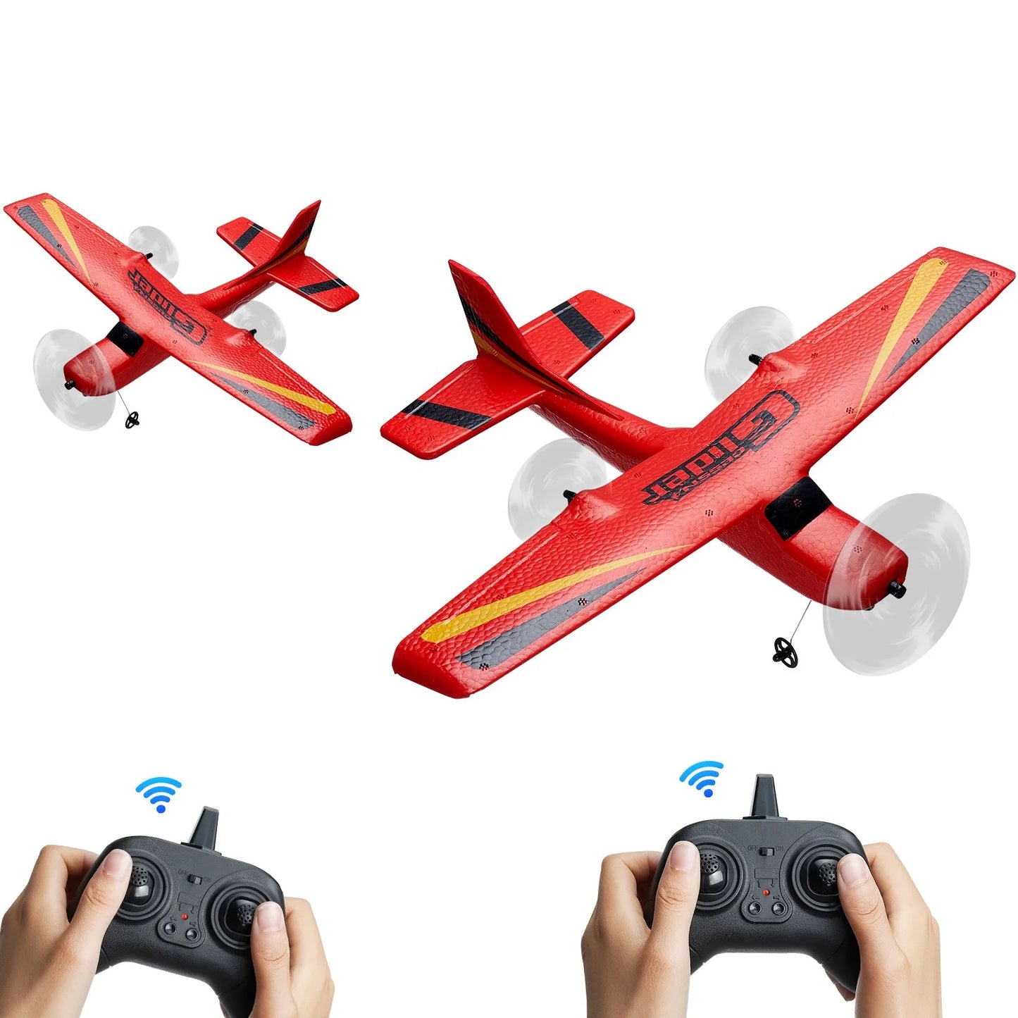 VEVOR 2.4GHz EPP Foam RC Airplane with Dual Batteries - Ultimate Flying Toy!