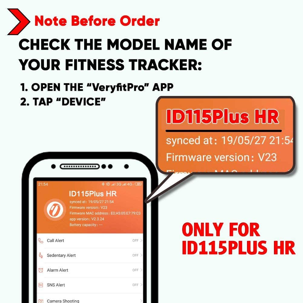 Upgrade Your VeryfitPro ID115Plus HR with Stylish Replacement Bands for Your Fitness Tracker Smart Watch