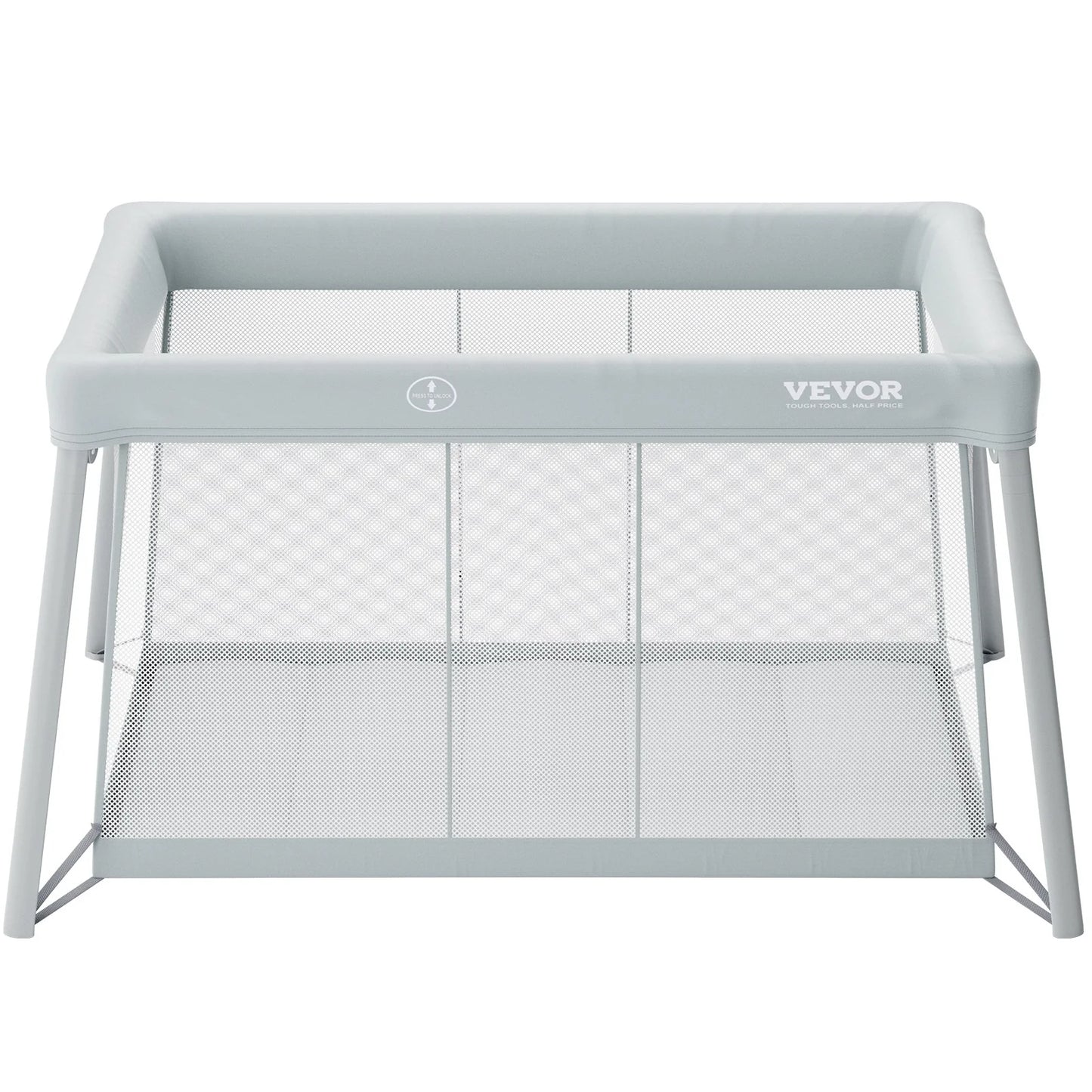 VEVOR Portable Baby Travel Crib & Playyard - Cozy Folding Playpen with Soft Mattress Pad