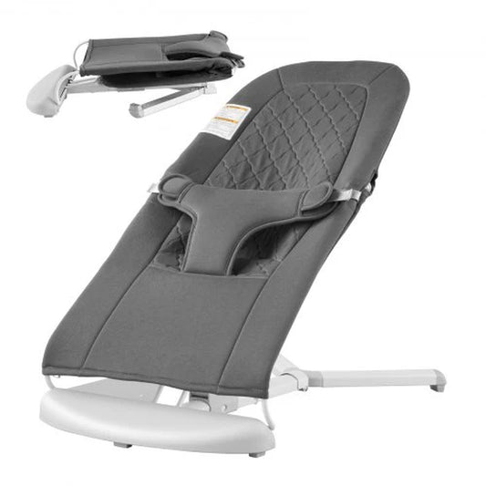 VEVOR Adjustable Folding Baby Bouncer Seat with 2 Reclining Positions – Comfortable and Portable for Your Little One
