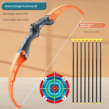 52CM Kids Archery Set - Fun Bow and Arrow Toy for Outdoor Shooting Practice with Target - Perfect Gift for Boys